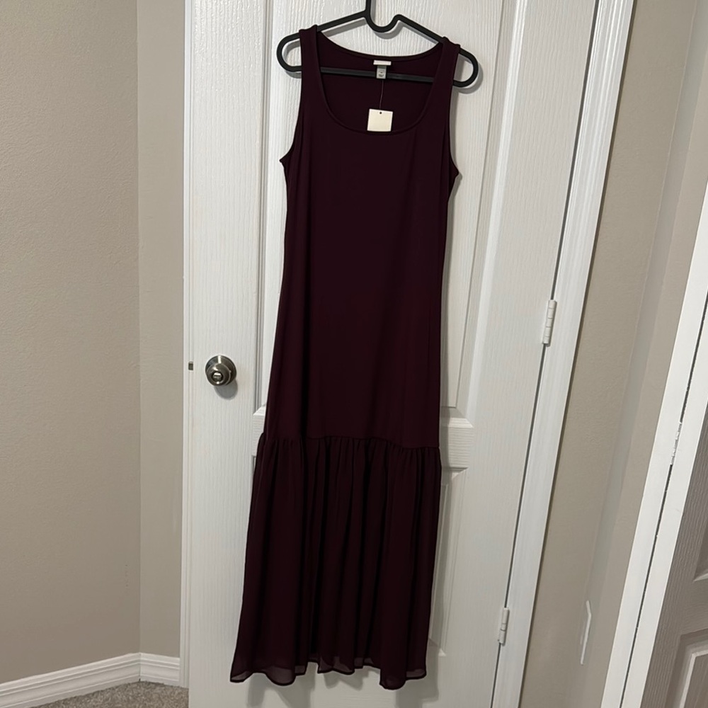 A New Day Burgundy Dress